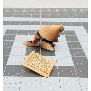 Fetish Rustic Beaver Offering Signed OC 3 inch Southwest Decor